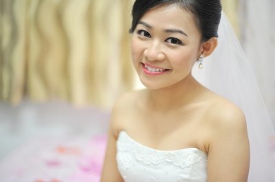 Bride with Rose Petals